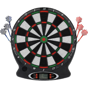 Cible de fléchettes 43cm Conception de score multifonction Facile à installer Adapté pour intérieur et extérieur Jeu de fléchettes